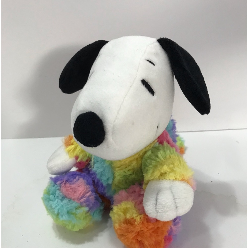 Snoopy in Bunny Costume multicolored approximately 10” standing 7” sitting BE